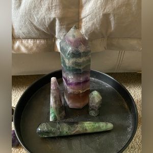 Rainbow Flourite Crystal Lot